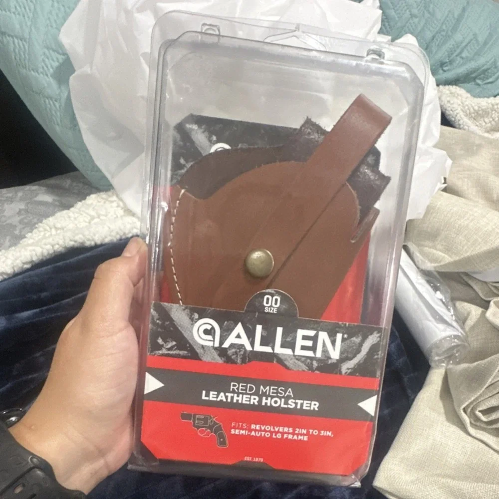 Allen Red Mesa Leather Hip Holster Brown for Revolver/Pistol Adjustable 4490